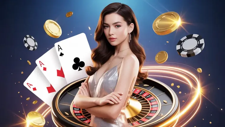 A vibrant collage of popular niceph online casino games including slots, blackjack, and live dealer tables.